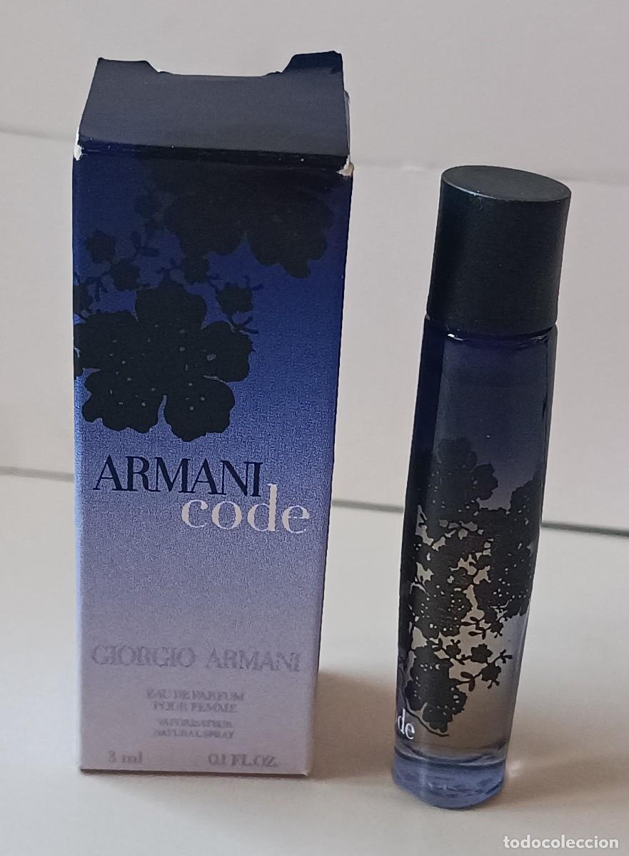 Miniaturas de perfumes antiguos: Armani Code Perfume 3ml con su caja original - Foto 1