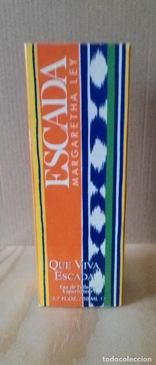 Miniaturas de perfumes antigos: ESCADA MARGARITA LEY QUE VIVA ESCADA EDT 50 ML VAPORIZADOR