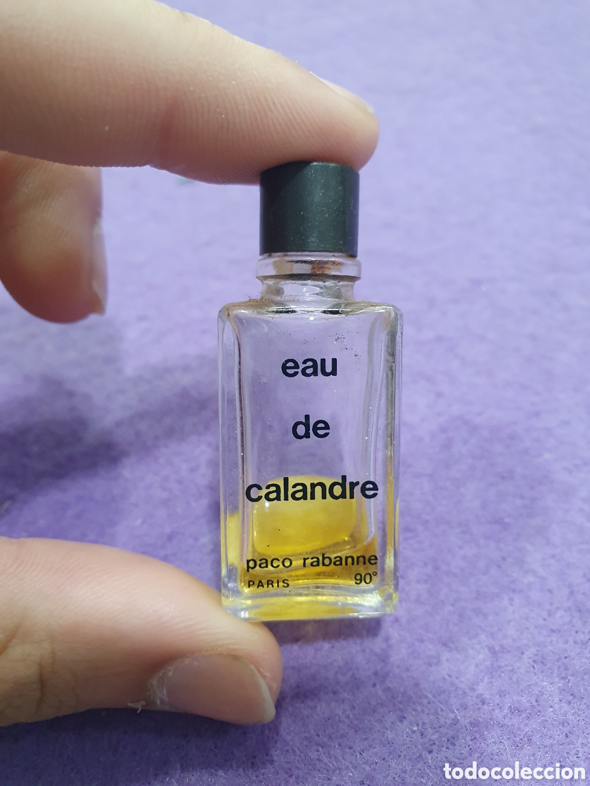 Miniaturas de perfumes antiguos: Miniatura de perfume. Eau de Calandre. (L55) - Foto 1