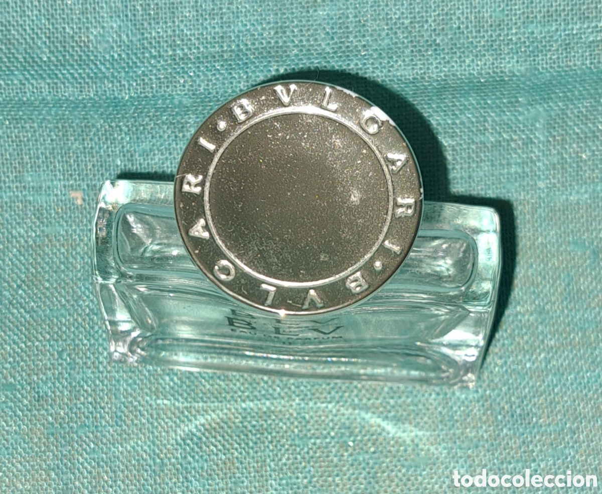 Miniaturas de perfumes antiguos: FRASCO PERFUME BULGARY BLV VAC&Iacute;O - Foto 2