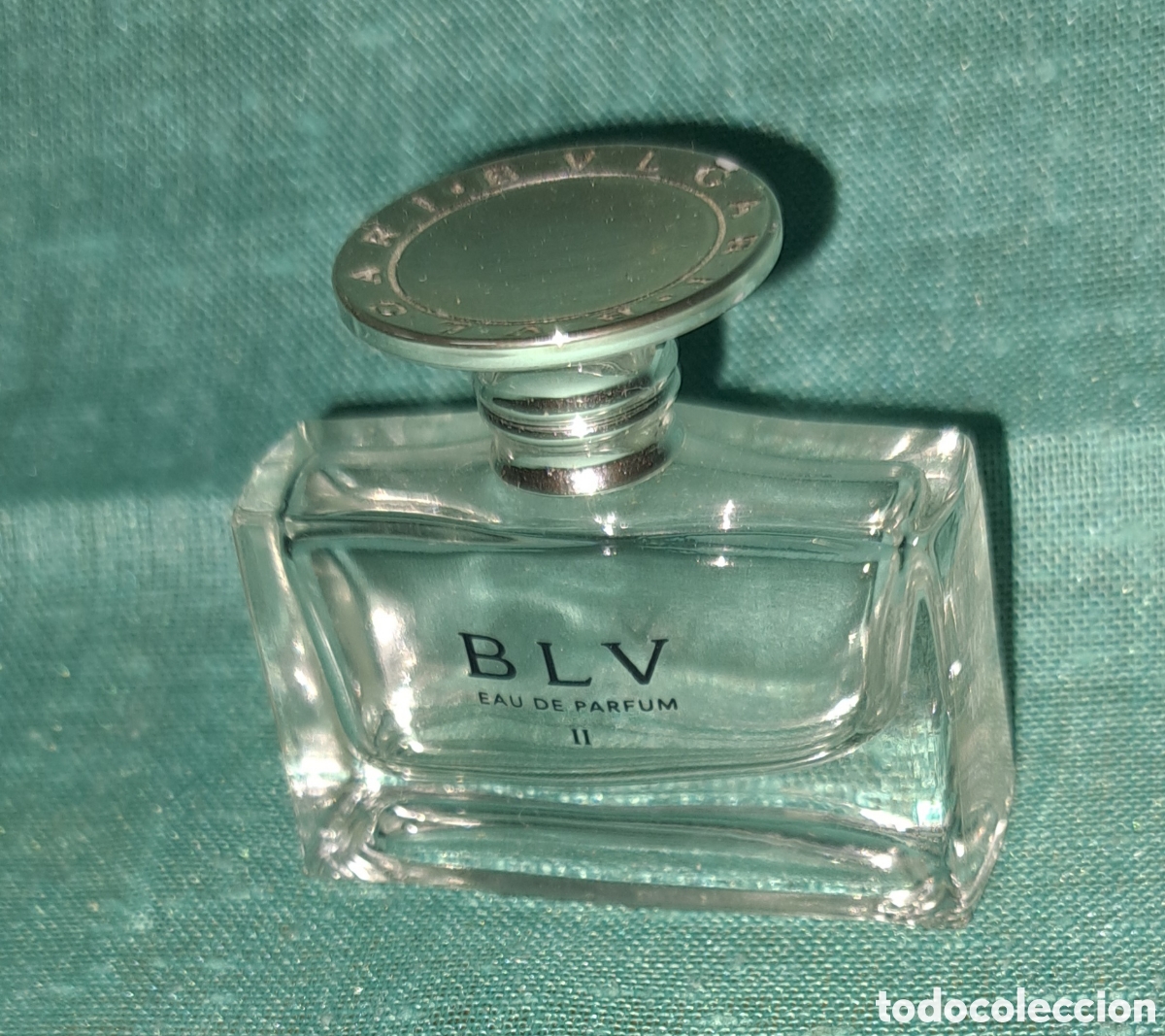 Miniaturas de perfumes antiguos: FRASCO PERFUME BULGARY BLV VAC&Iacute;O - Foto 3