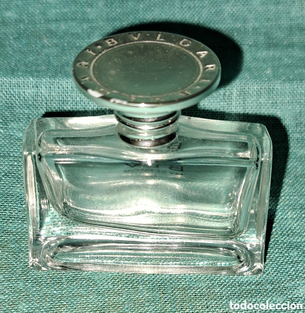 Miniaturas de perfumes antiguos: FRASCO PERFUME BULGARY BLV VAC&Iacute;O - Foto 4