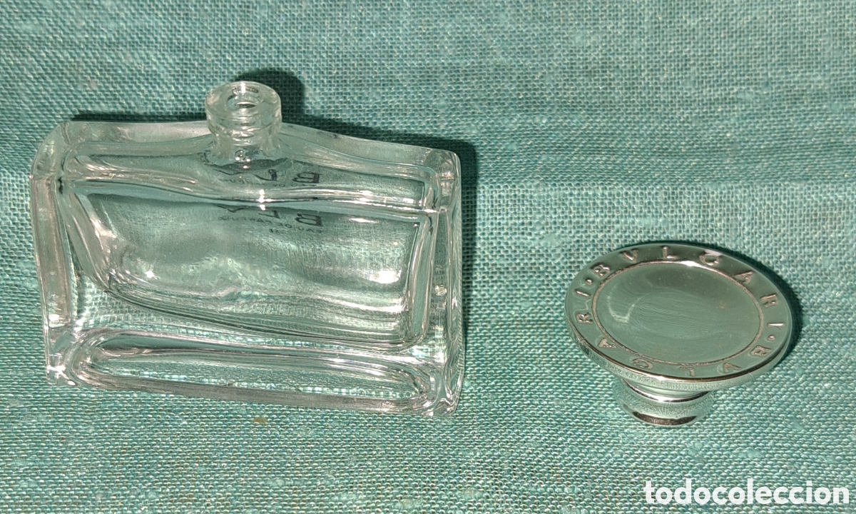 Miniaturas de perfumes antiguos: FRASCO PERFUME BULGARY BLV VAC&Iacute;O - Foto 6