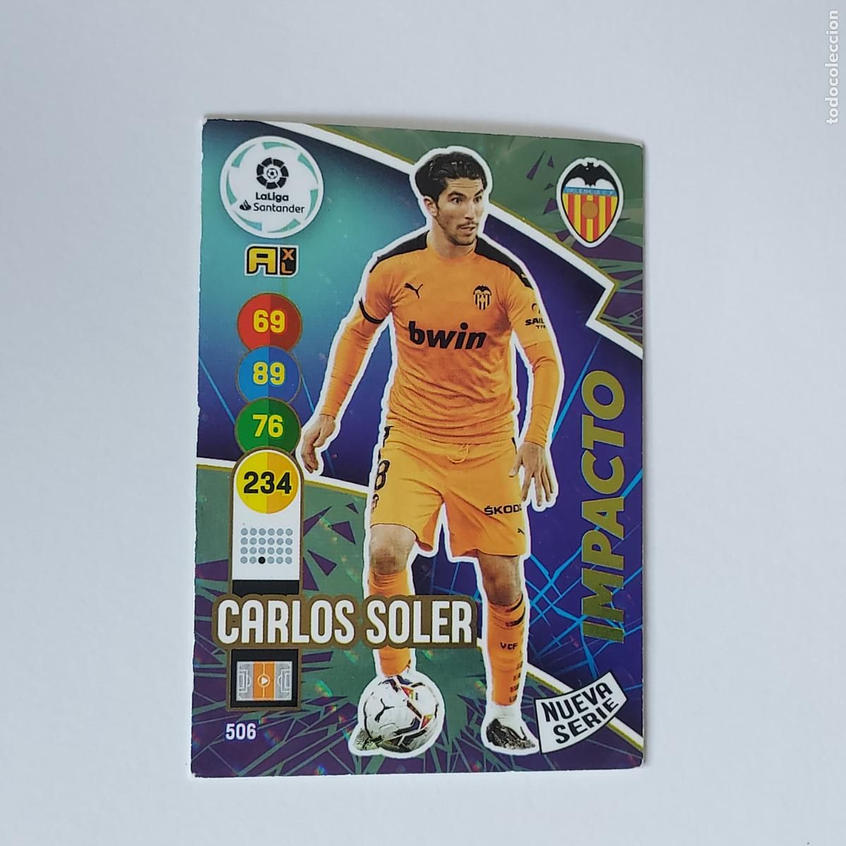 Miniaturas de perfumes antiguos: Carlos Soler n&deg;506 NUEVA SERIE IMPACTO Adrenalyn XL 20/21 Valencia