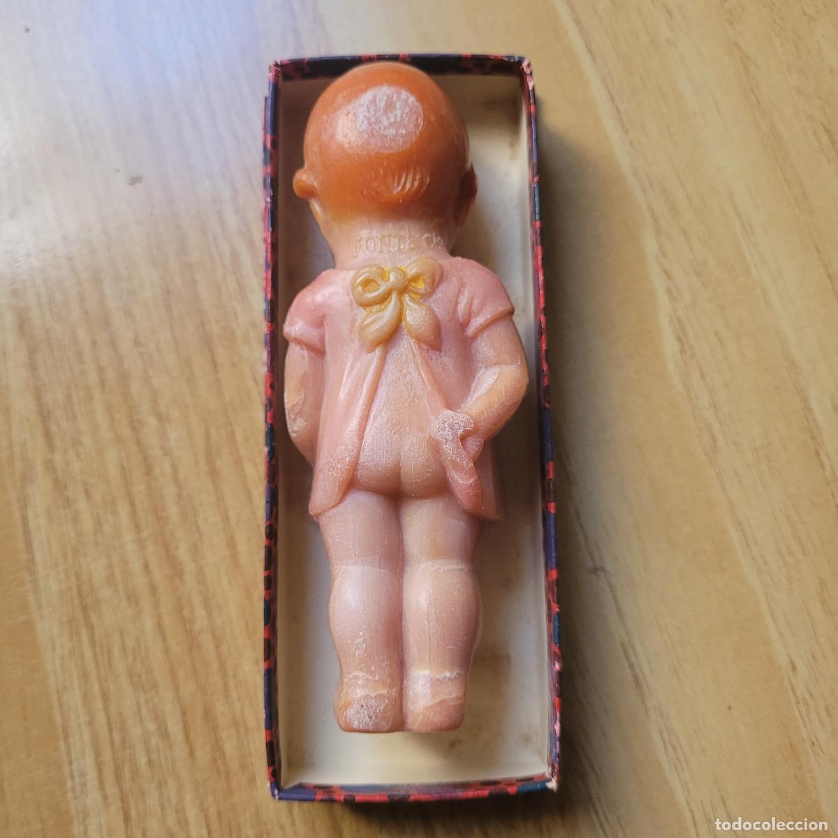 Miniaturas de perfumes antiguos: Mu&ntilde;eca antigua de jab&oacute;n - Foto 3
