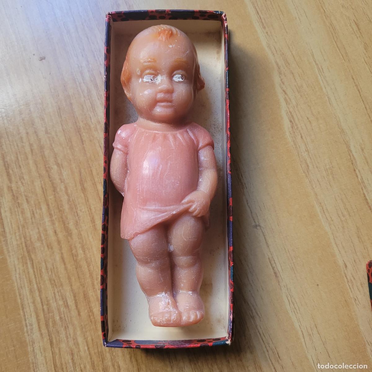 Miniaturas de perfumes antiguos: Mu&ntilde;eca antigua de jab&oacute;n - Foto 1