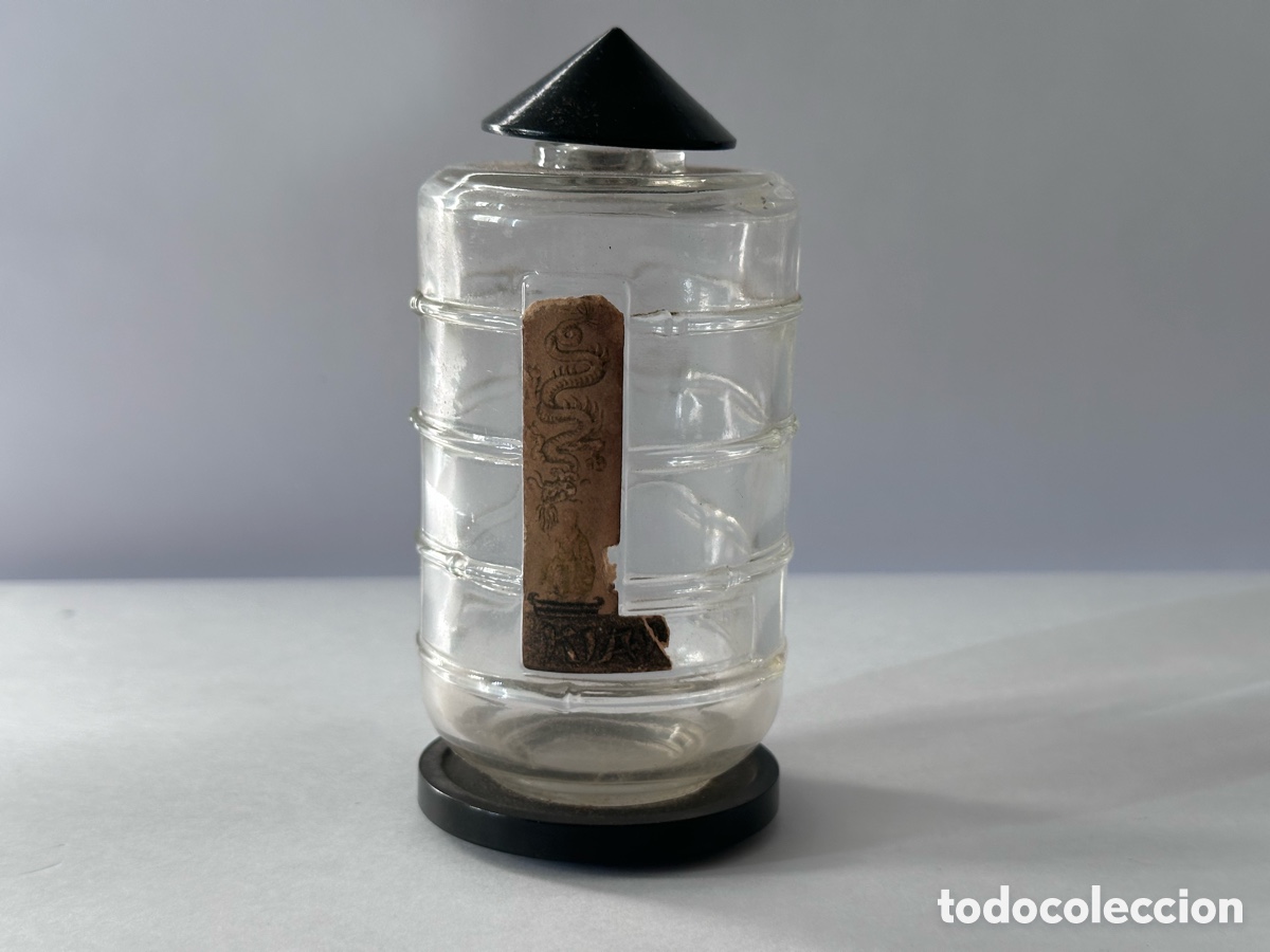 Miniaturas de perfumes antiguos: Frasco de perfume Art Deco - Foto 1