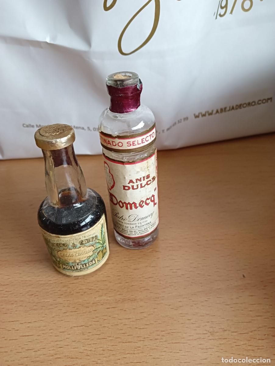 Miniaturas de perfumes antiguos: Botellines domecq y mollfulleda - Foto 1