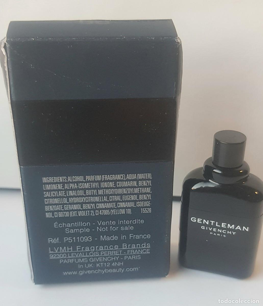 Miniaturas de perfumes antiguos: GIVENCHY GENTLEMAN VERSION INTENSE CAJA CON PLIEGUES EDT 6 ml - Foto 3