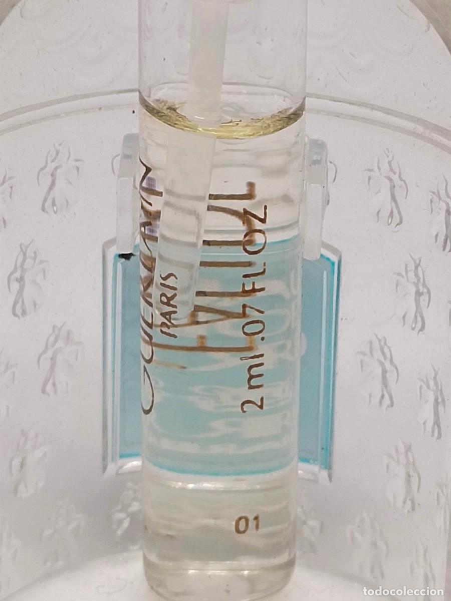 Miniaturas de perfumes antiguos: Miniatura de perfume Eau de Guerlain vial - Foto 5