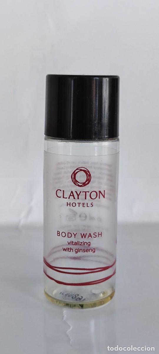 &Eacute;chantillons de parfums anciens: ENVASE PLASTICO VACIO GEL BODY WASH 30ML - HOTEL CLAYTON - IRELAND - MADE IN ITALY