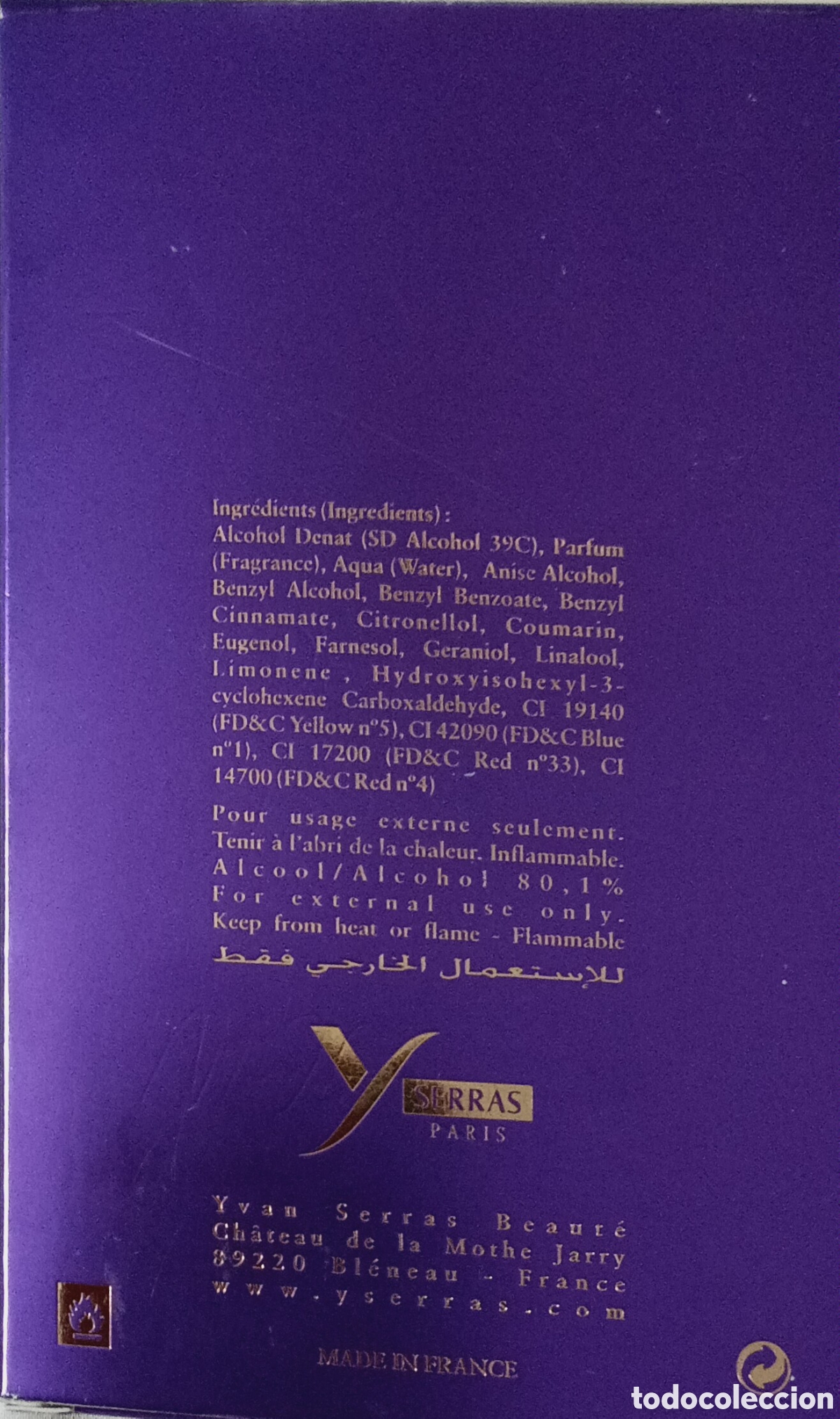Miniaturas de perfumes antiguos: Frasco de perfume franc&eacute;s - Foto 3