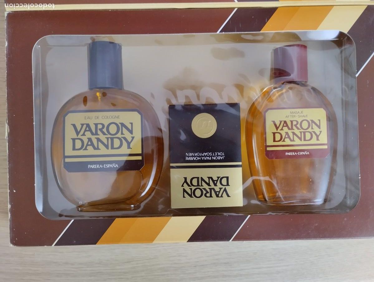 Miniaturas de perfumes antiguos: Estuche antiguo Var&oacute;n Dandy - Foto 2