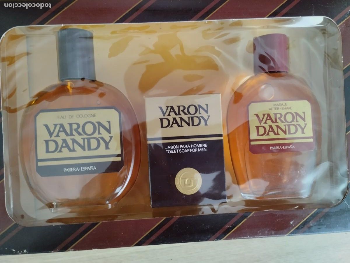 Miniaturas de perfumes antiguos: Estuche antiguo Var&oacute;n Dandy - Foto 2