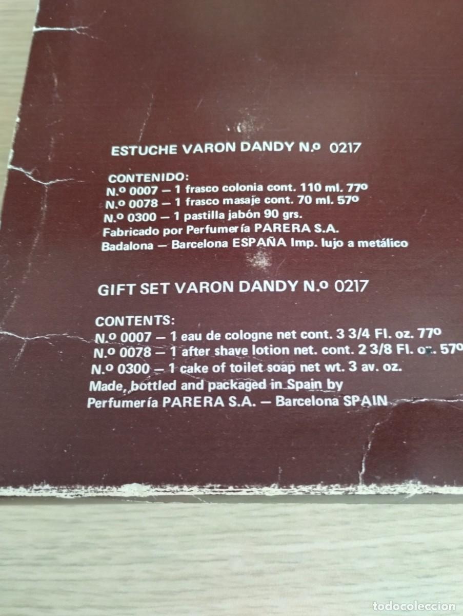 Miniaturas de perfumes antiguos: Estuche antiguo Var&oacute;n Dandy - Foto 5