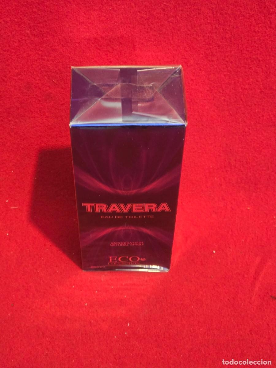 Miniaturas de perfumes antiguos: CALA PRECINTADA PERFUMES TRAVERA 90ML - Foto 3