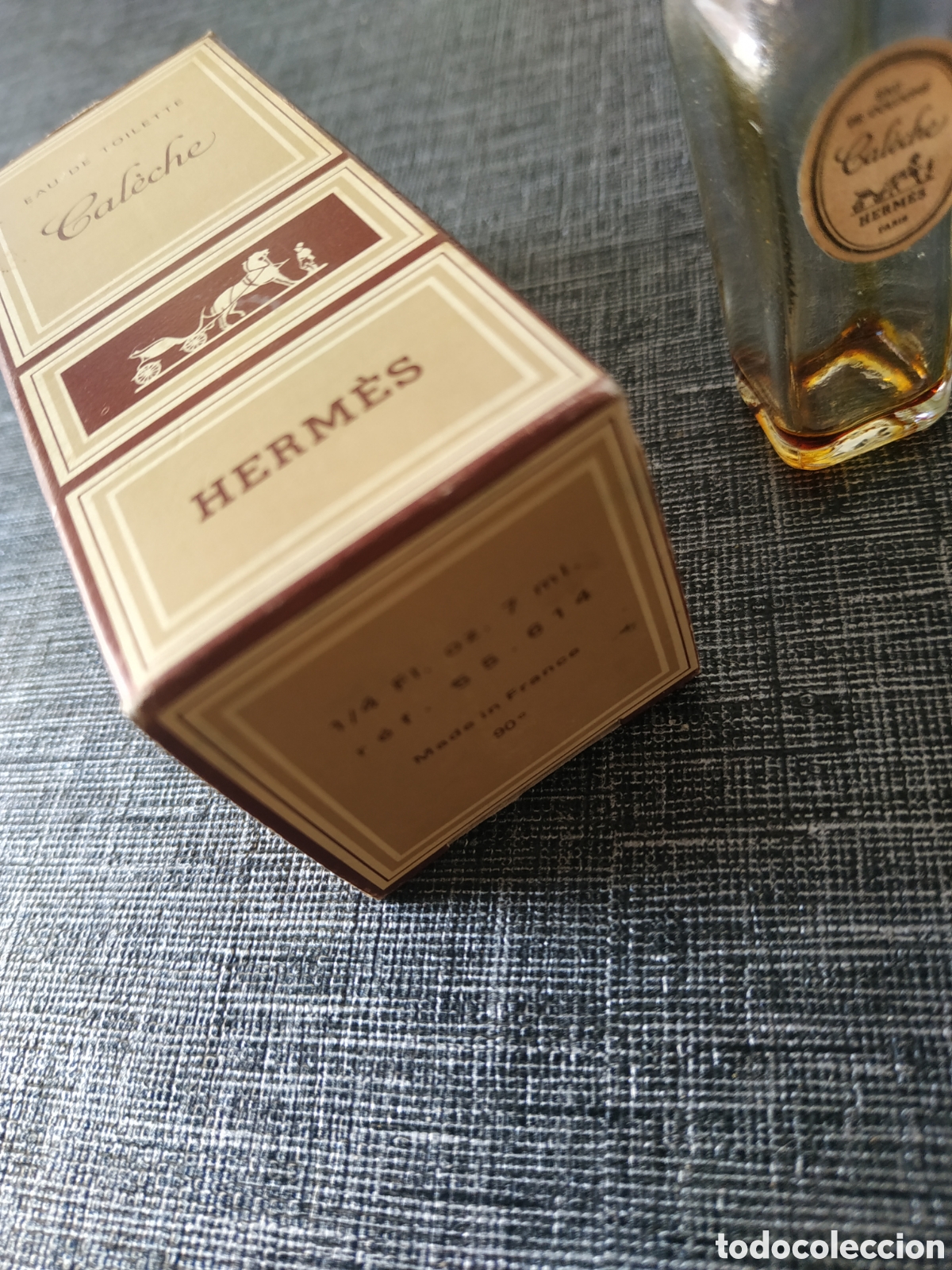 Miniaturas de perfumes antiguos: Herm&eacute;s Cal&eacute;che 7ml Franc&eacute;s . - Foto 3