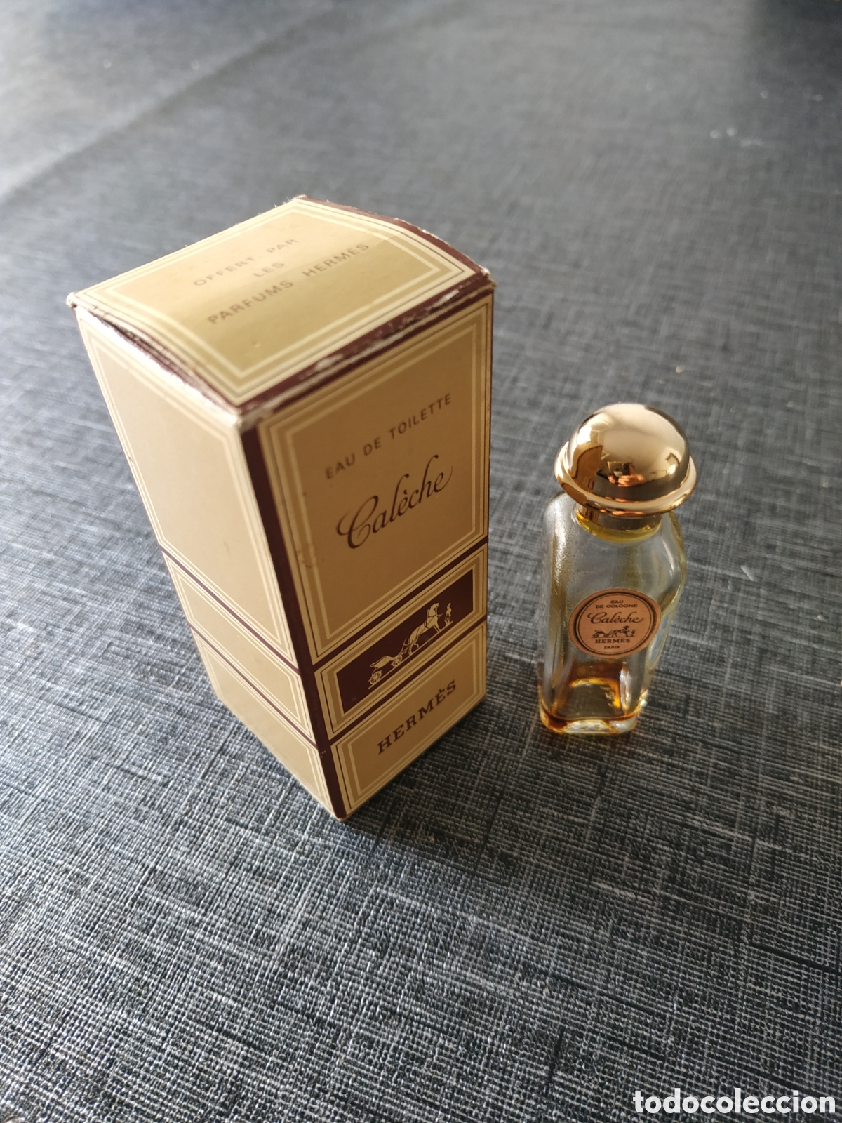Miniaturas de perfumes antiguos: Herm&eacute;s Cal&eacute;che 7ml Franc&eacute;s . - Foto 1