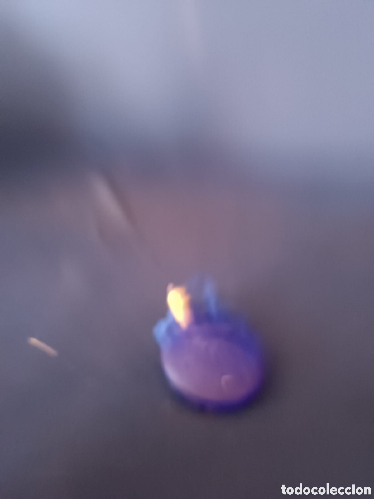 Miniaturas de perfumes antiguos: Botella azul de perfume - Foto 2