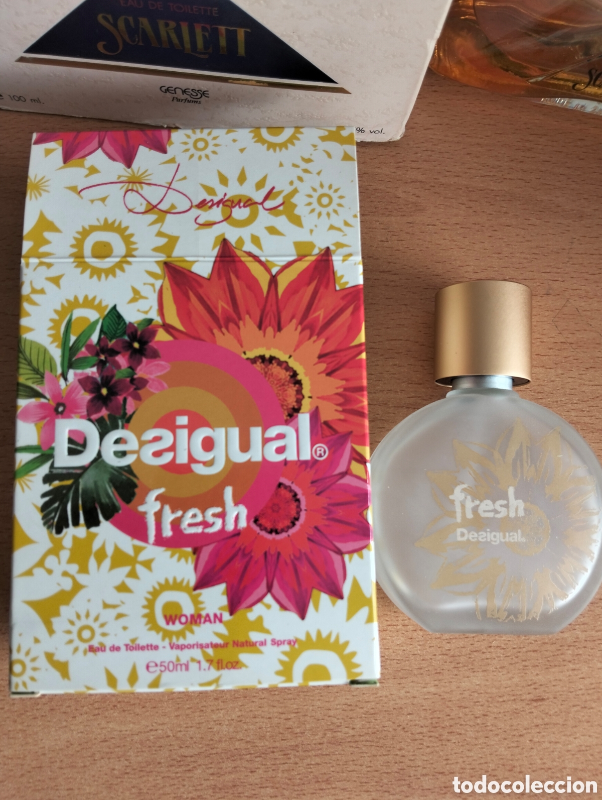 Miniaturas de perfumes antiguos: Frasco desigual 50 ml. - Foto 1