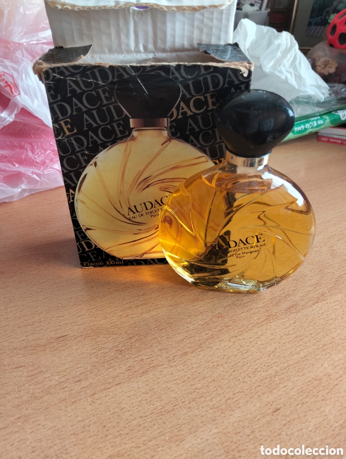 Miniaturas de perfumes antiguos: Audaces EAU de toilette 100 ml - Foto 1