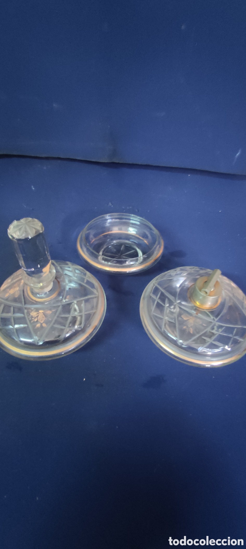 Miniaturas de perfumes antiguos: Conjunto de tocador vintage - Foto 3