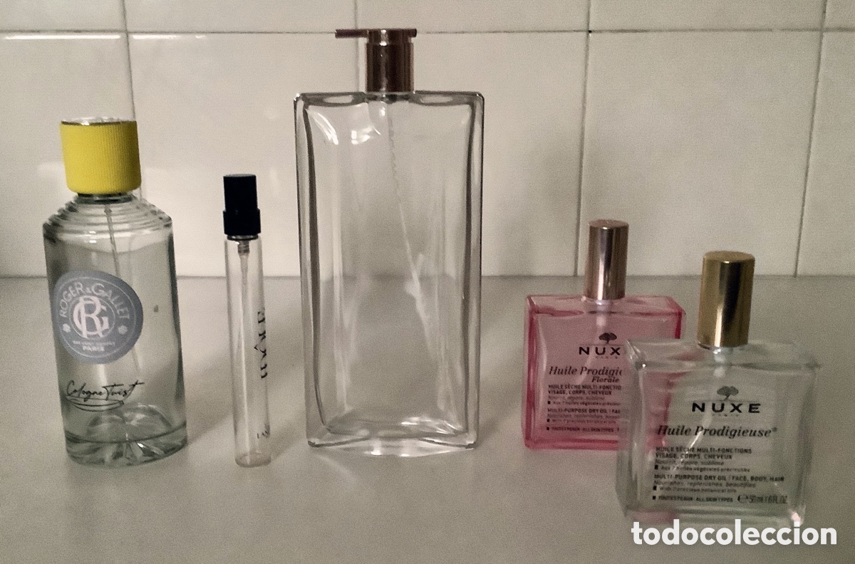 Miniaturas de perfumes antiguos: Lote de 5 frascos de perfume - Foto 1
