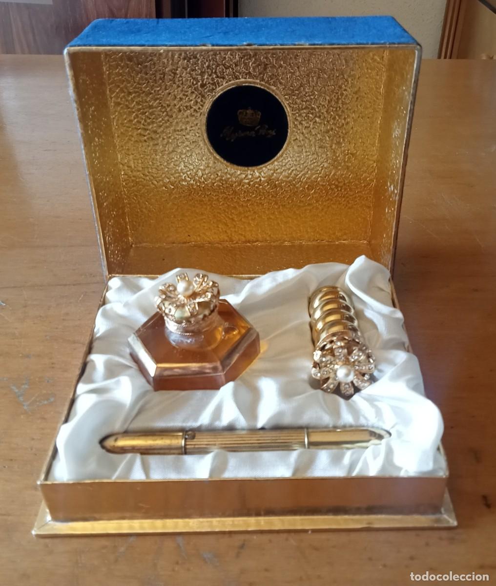 Miniaturas de perfumes antiguos: MYRNA PONS - ESTUCHE - Foto 1