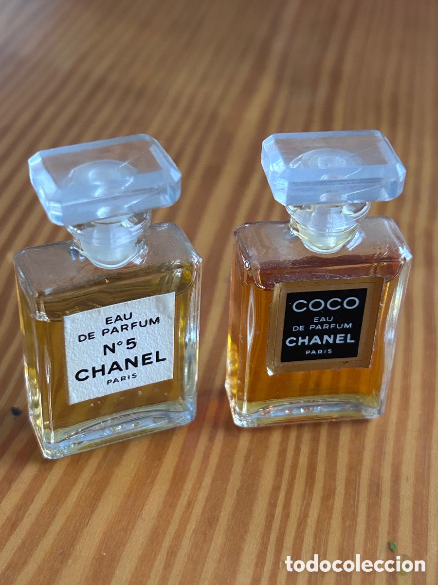 Miniaturas de perfumes antiguos: 2 miniaturas Chanel originales - Foto 1