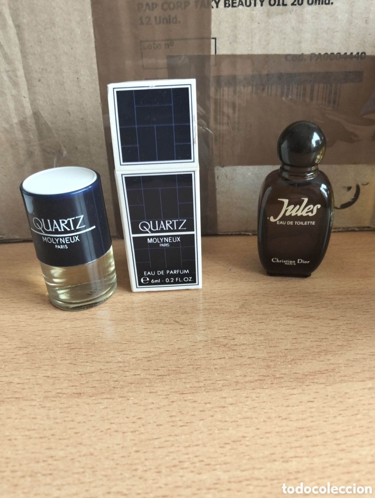 Miniaturen von alten Parf&uuml;men: Lote 2 miniaturas de perfume de hombre