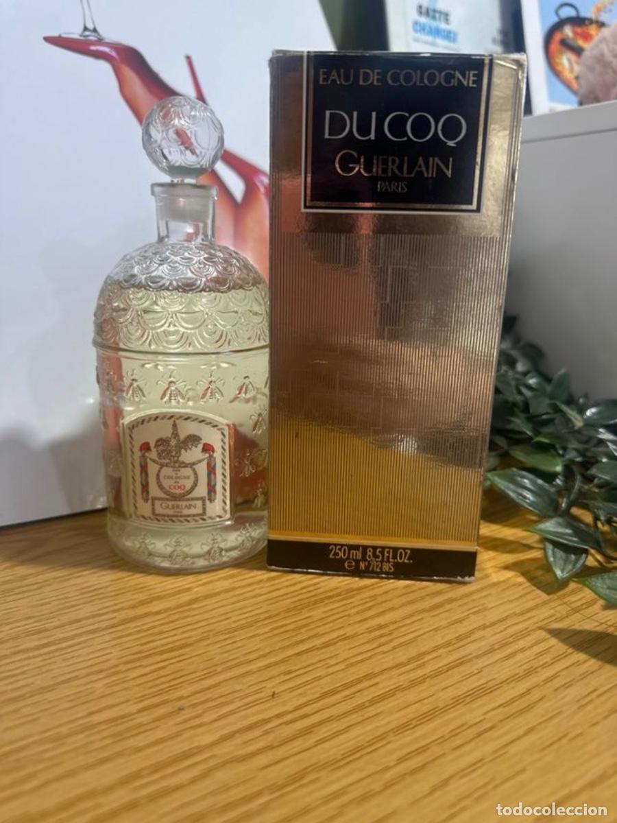 Miniaturas de perfumes antiguos: 1983 Vintage Eau Du Coq Guerlain - 250 ml EDC - caja y frasco original