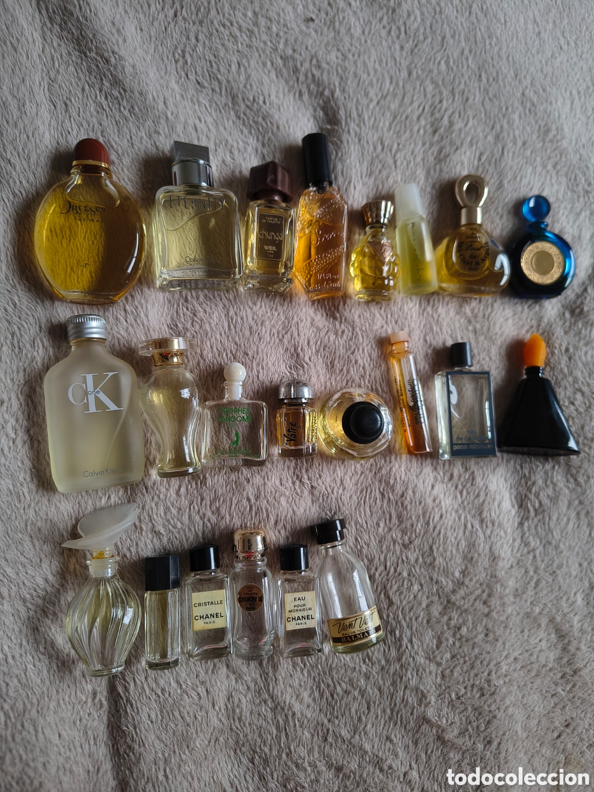 Miniaturas de perfumes antiguos: Lote de miniaturas de perfume - Foto 1