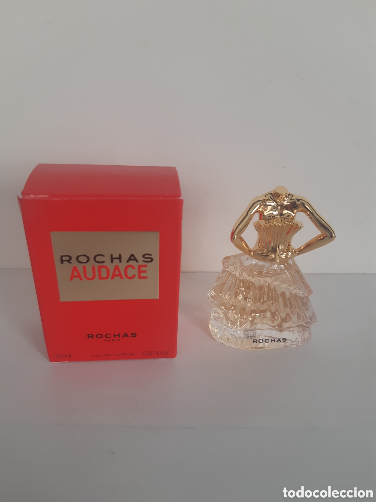 Miniaturas de perfumes antiguos: Miniatura de perfume Audace de Rochas, 4,5 ml. Versi&oacute;n moderna - Foto 3