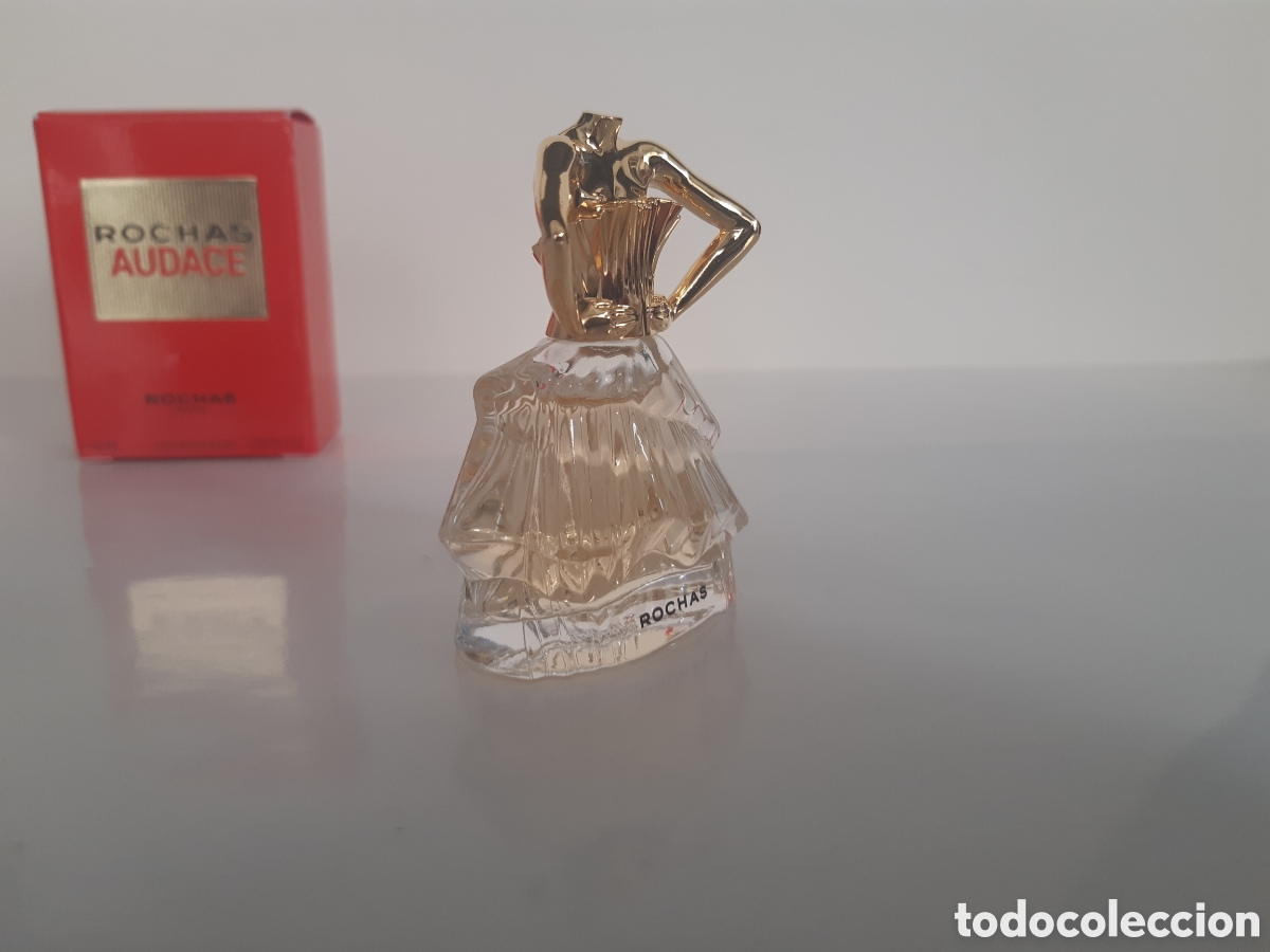 Miniaturas de perfumes antiguos: Miniatura de perfume Audace de Rochas, 4,5 ml. Versi&oacute;n moderna - Foto 2