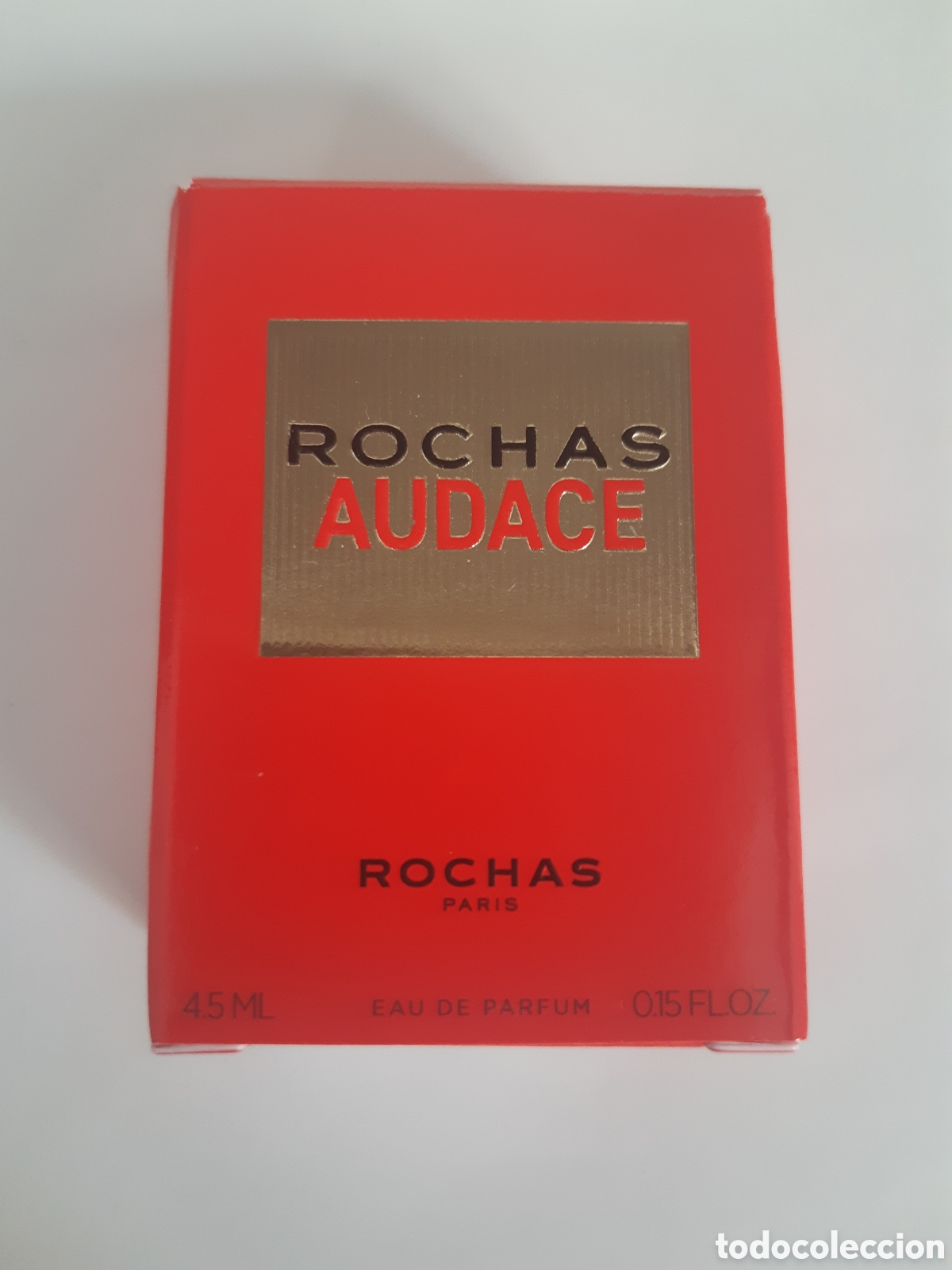 Miniaturas de perfumes antiguos: Miniatura de perfume Audace de Rochas, 4,5 ml. Versi&oacute;n moderna - Foto 6