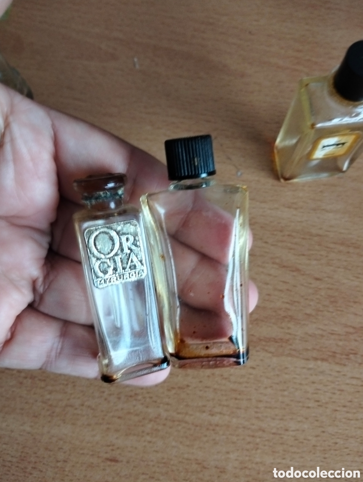Miniaturas de perfumes antiguos: Frasco vintage vacio - Foto 4