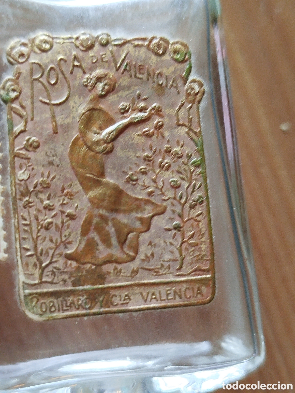 Miniaturas de perfumes antiguos: Frasco de perfume. Rosa de Valencia - Foto 6
