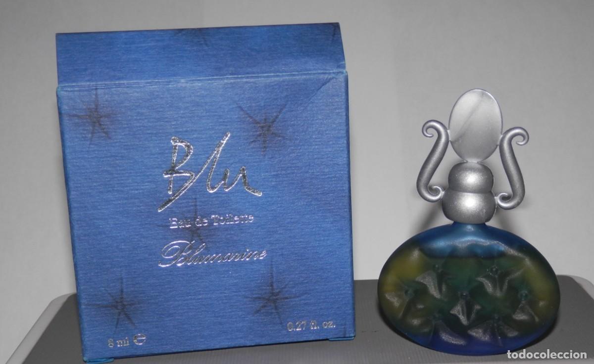 Miniaturas de perfumes antiguos: FRASCO MINIATURA DEL PERFUME BLU - Foto 1