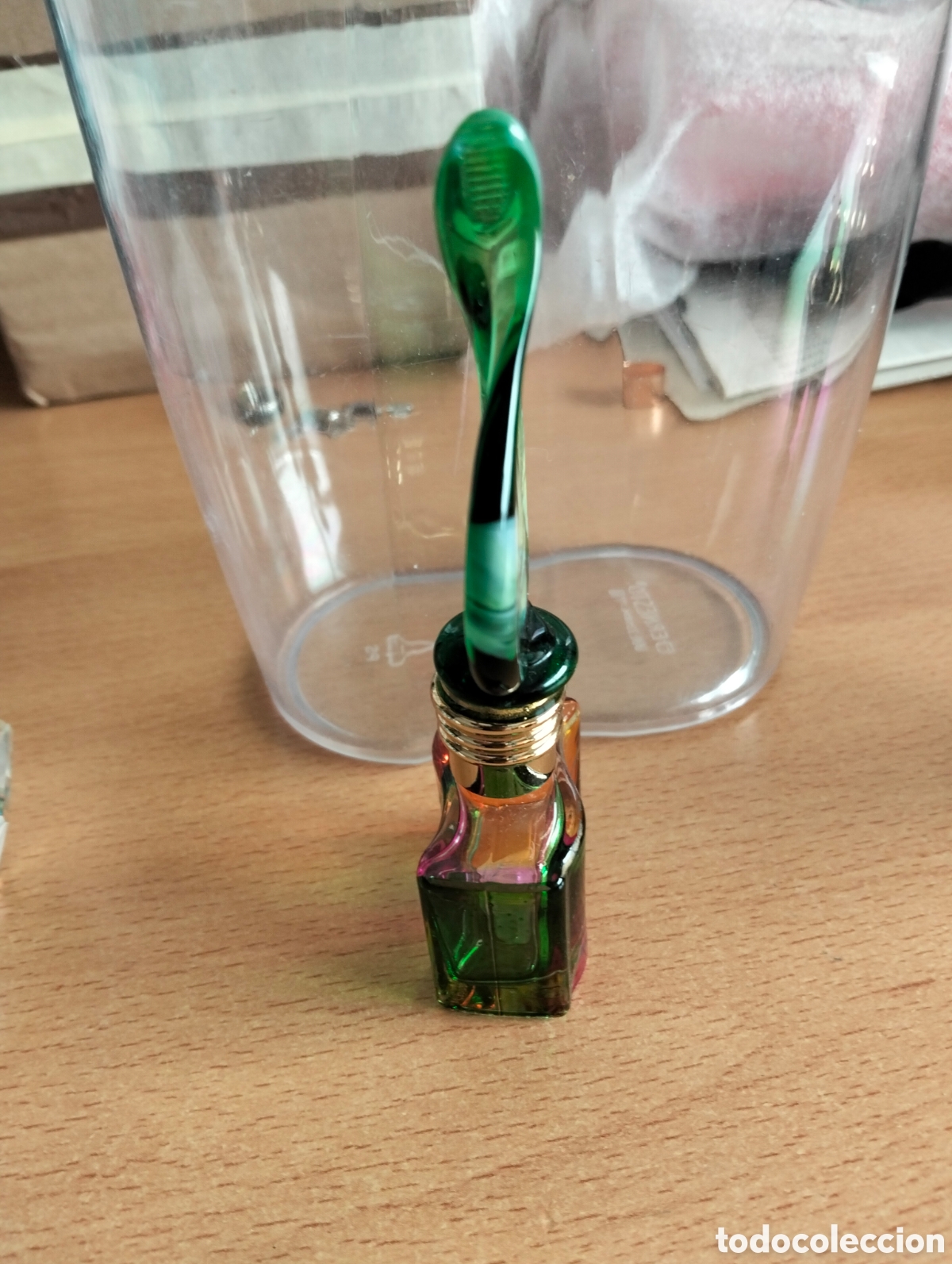 Miniaturas de perfumes antiguos: Perfumero cristal de murano - Foto 2