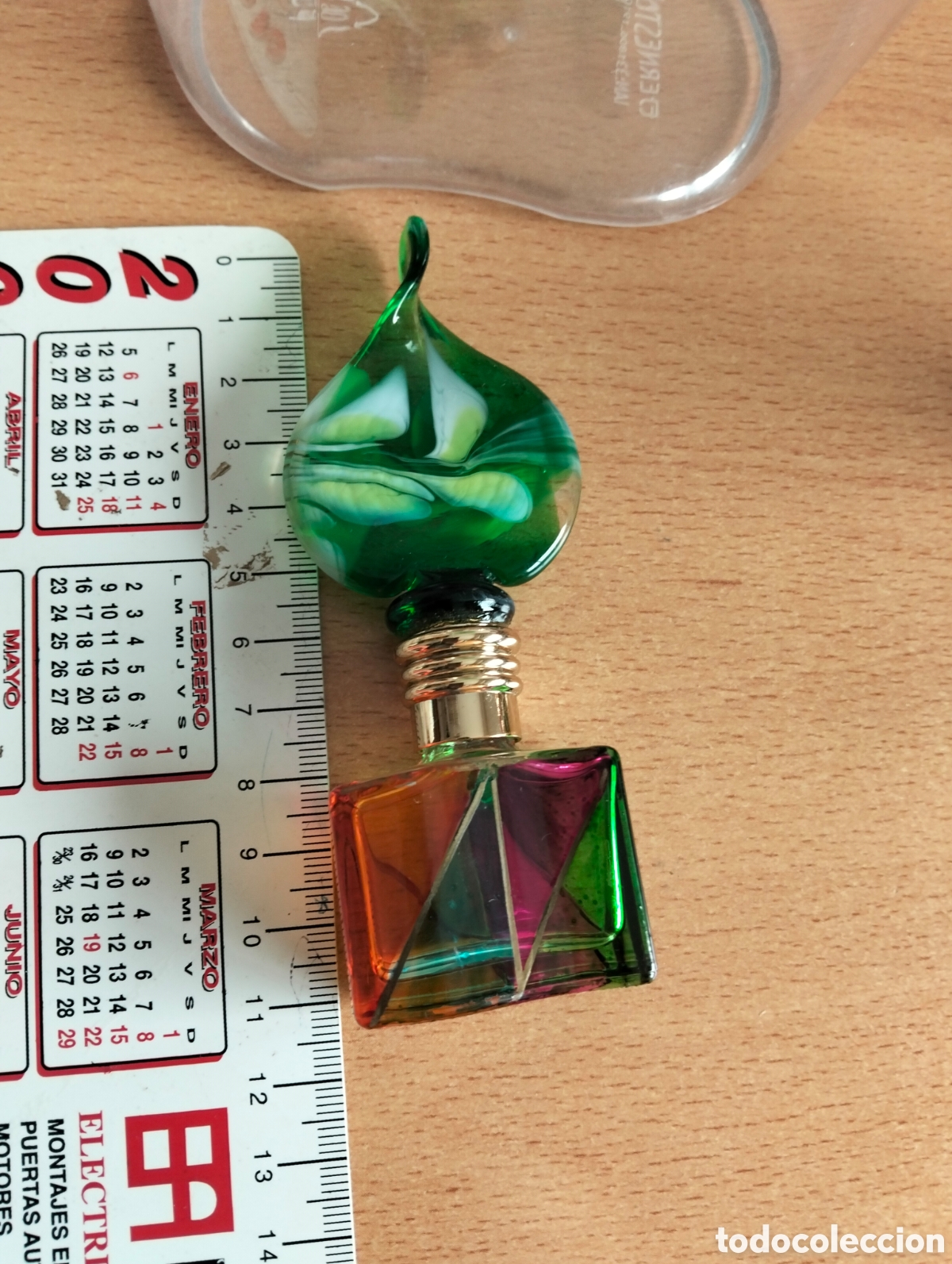 Miniaturas de perfumes antiguos: Perfumero cristal de murano - Foto 5