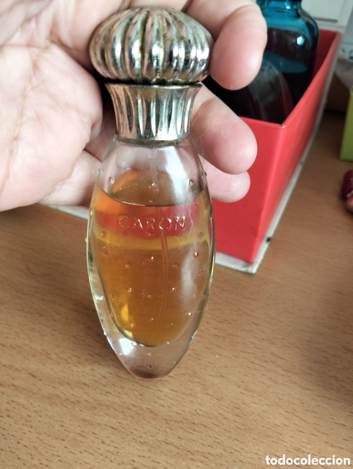 Miniaturas de perfumes antiguos: Car&oacute;n Perfume art&iacute;culo original - Foto 1