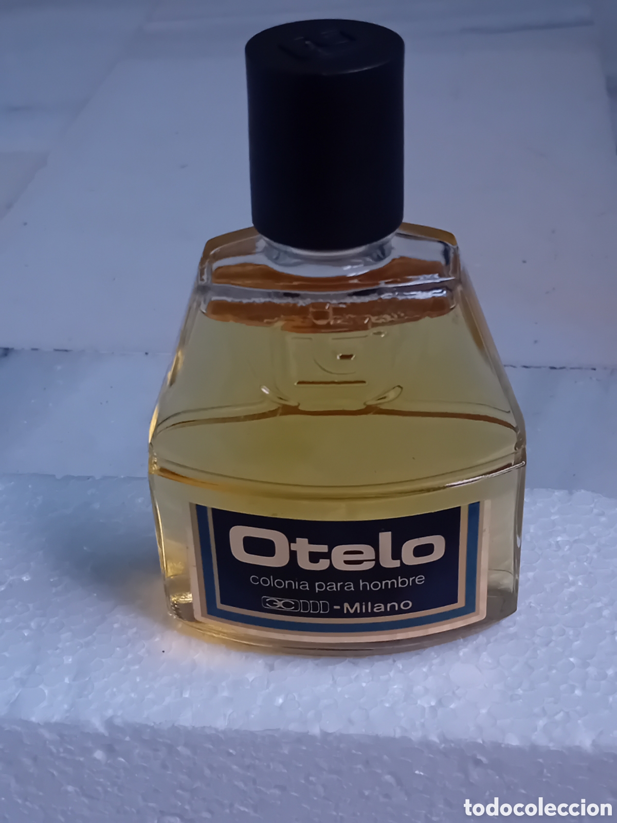 Miniaturas de perfumes antiguos: COLONIA VINTAGE OTELO COMPLETAMENTE LLENA.