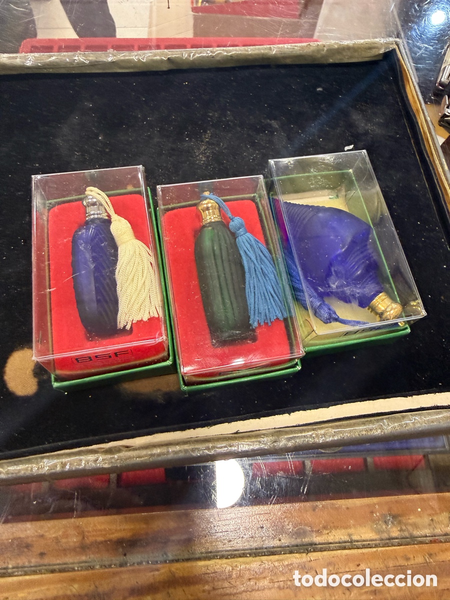 Miniaturas de perfumes antiguos: Lote de 3 perfumeros - Foto 1