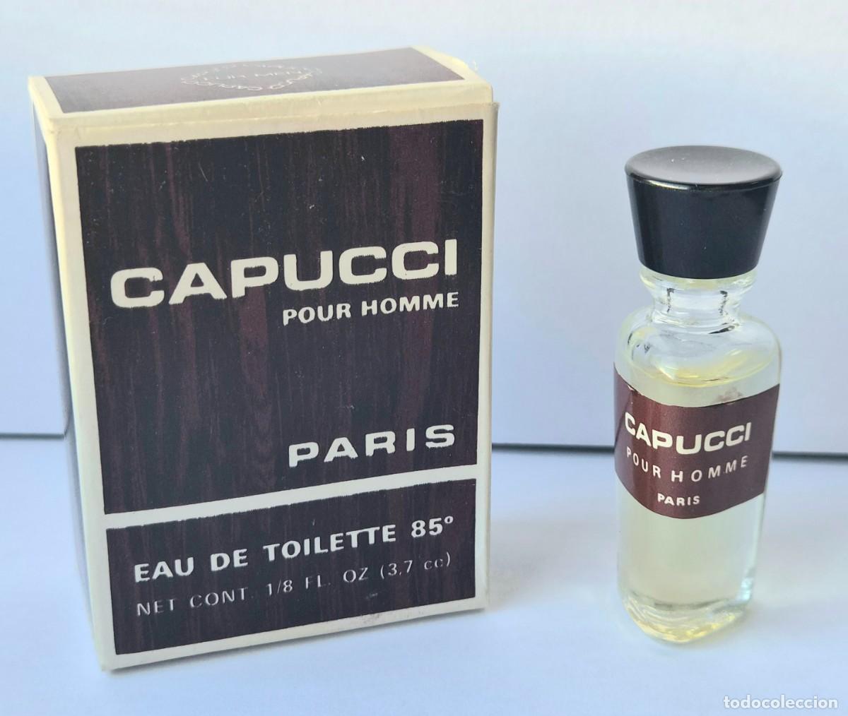 Miniaturas de perfumes antiguos: CAPUCCI POUR HOMME-Primiera versi&oacute;n- EDT 3,7 cc - Foto 1