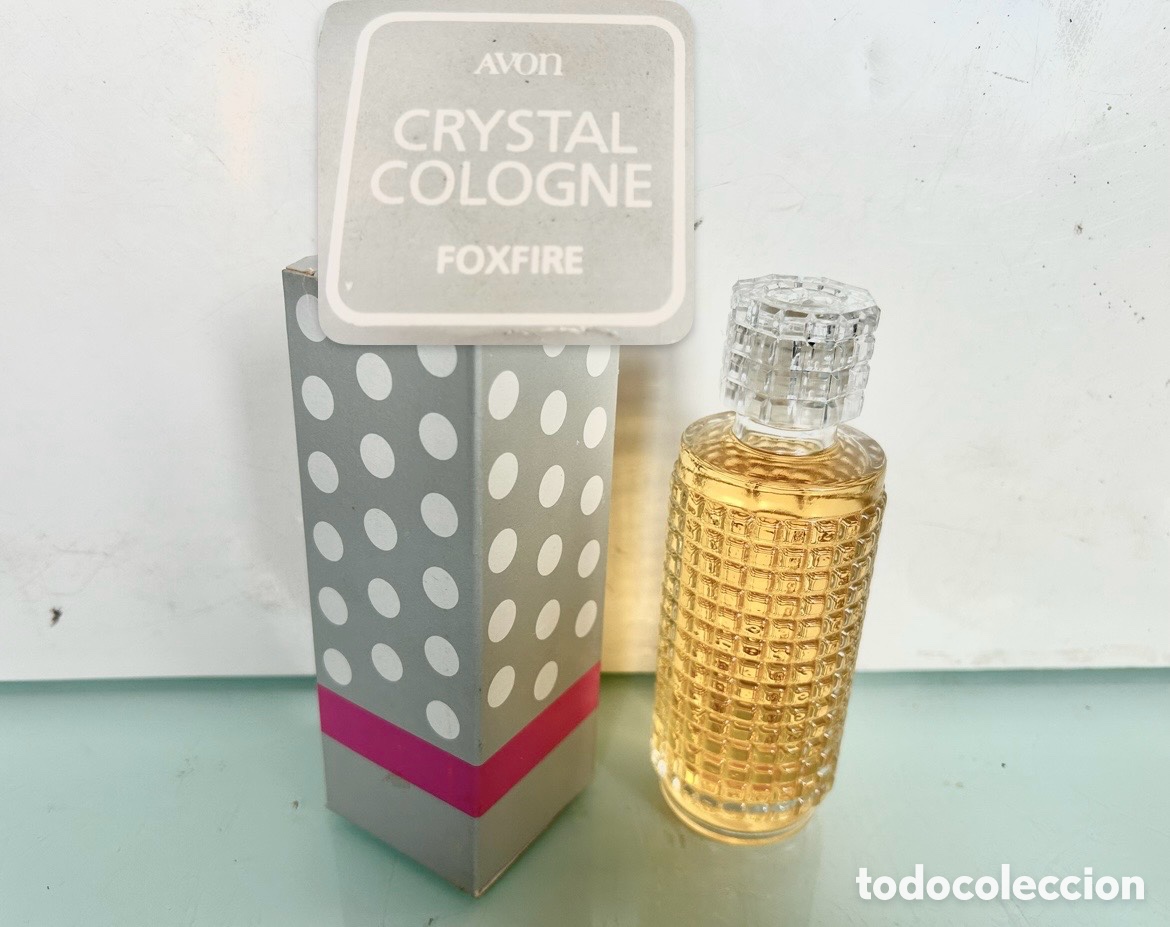 Miniaturas de perfumes antigos: LLENA&iexcl;&iexcl;AVON FOXFIRE-SERIE CRYSTAL-ANTIGUA COLONIA A&Ntilde;OS 70-BOTE 120 CC FRASCO PERFUME FOX FIRE ULTRA