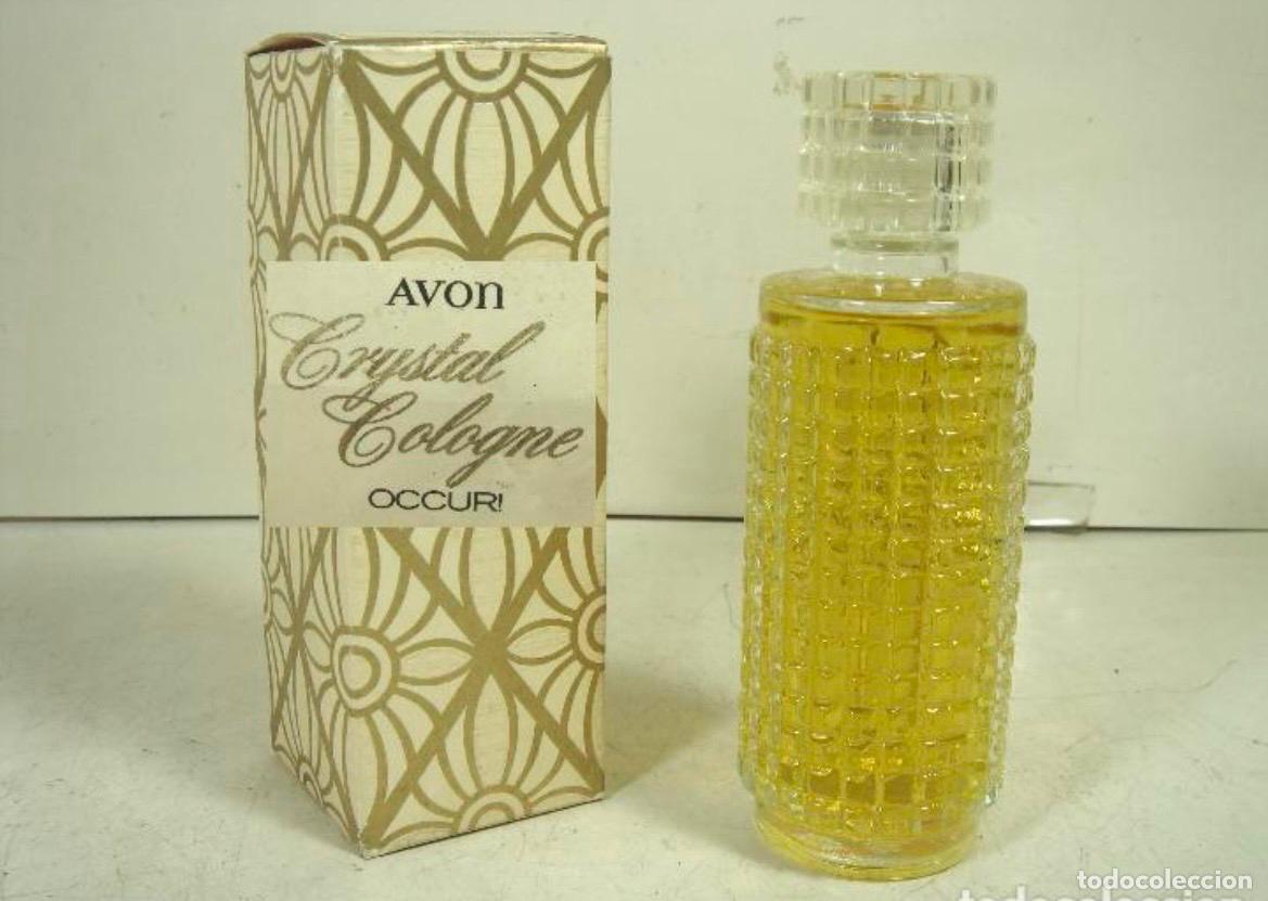 Miniaturas de perfumes antiguos: LLENA &iexcl;i AVON OCCURI CRISTAL - ANTIGUA COLONIA- FRASCO 120ML-BOTE PERFUME