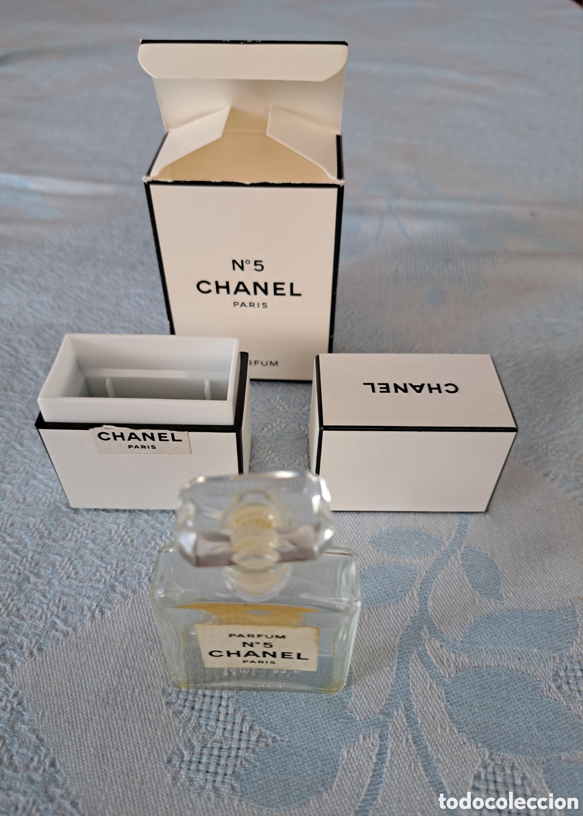 Miniaturen von alten Parf&uuml;men: Miniatura Chanel N&ordm;5 Parfum 14 ml TPM Vintage con caja original