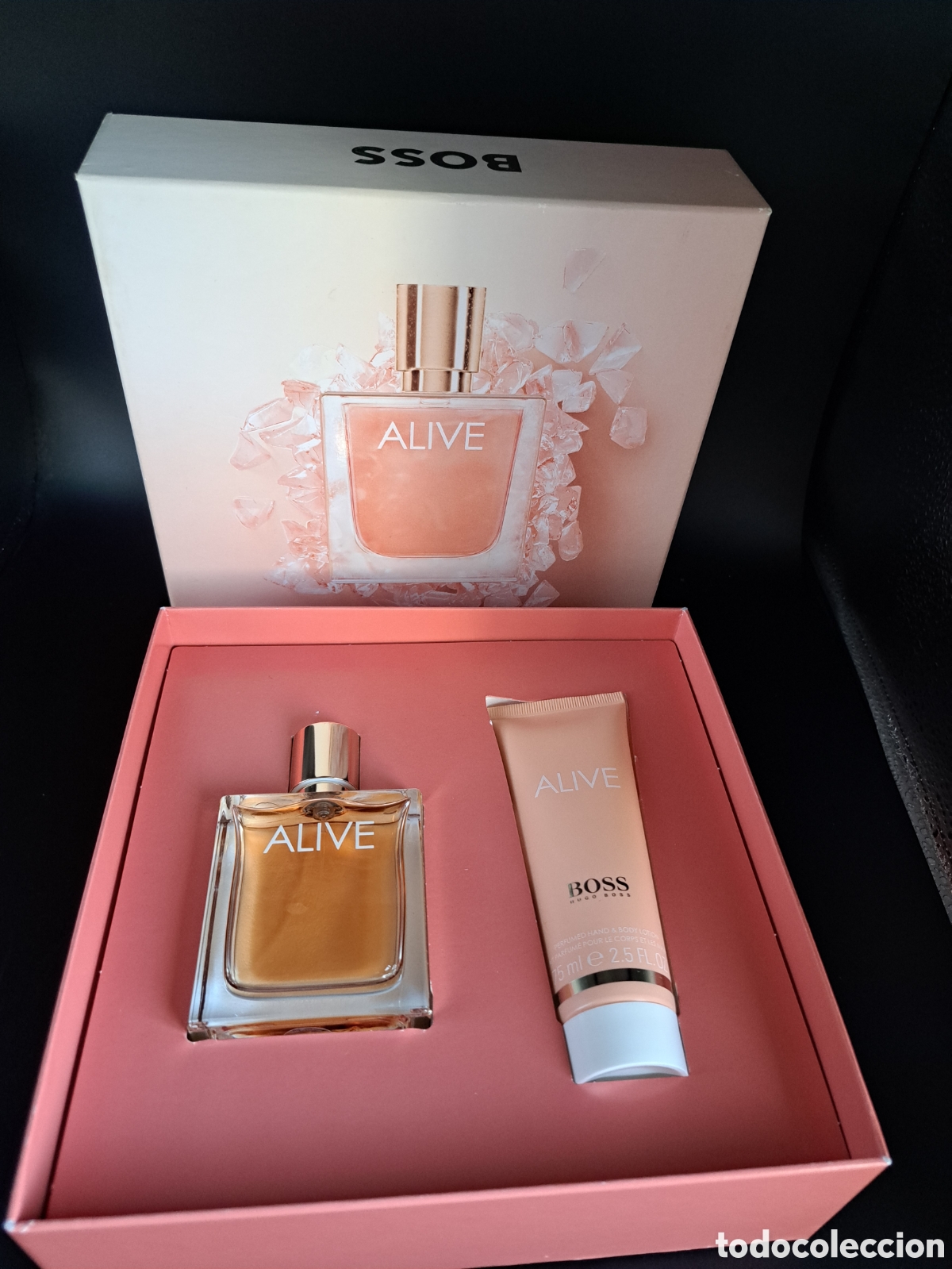 Miniaturas de perfumes antiguos: Boss Alive Eau de Parfum&nbsp;de&nbsp;Hugo Boss&nbsp;es una fragancia de la familia olfativa Amaderada Arom&aacute;tica