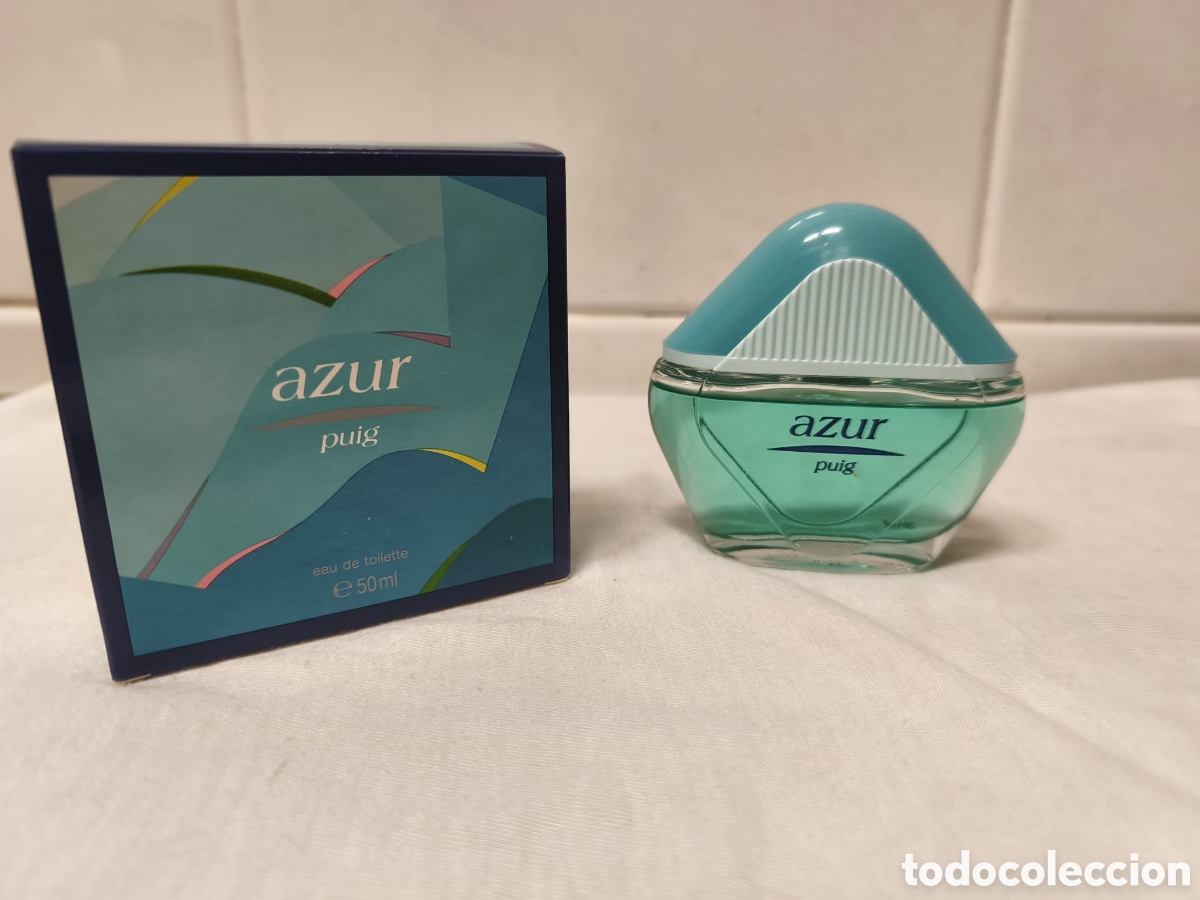 Miniaturas de perfumes antiguos: colonia Azur de Puig - Foto 1