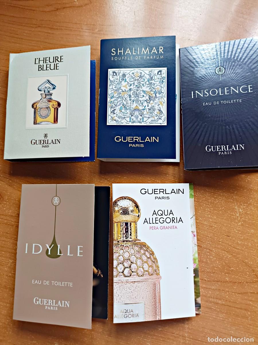 Miniaturas de perfumes antiguos: Lote muestras perfumes Guerlain mujer